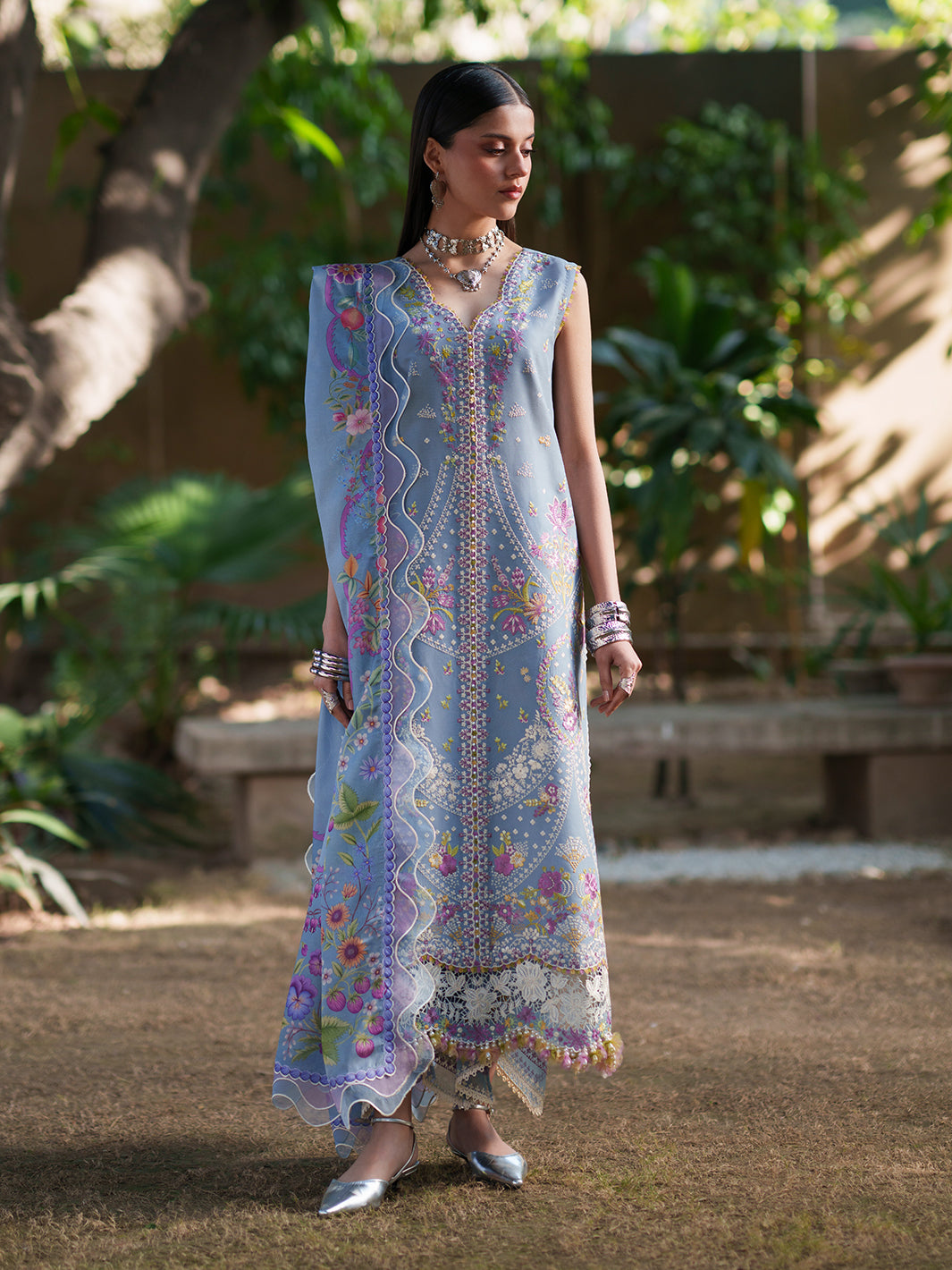 172-A | 3 PC Lawn – BIN ILYAS