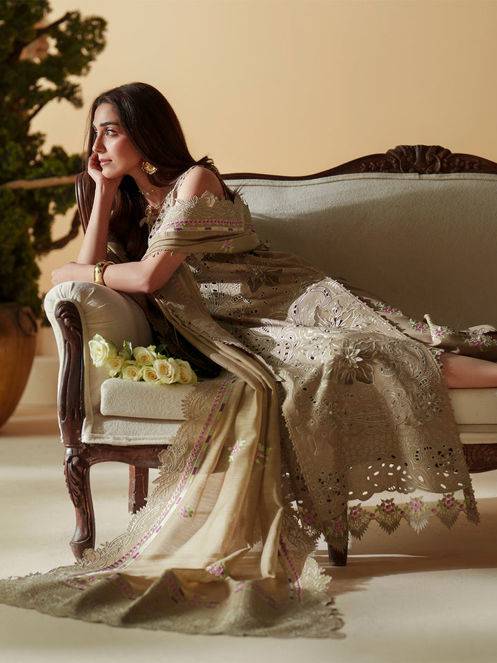 D-113-A | 3 PC Luxury Lawn