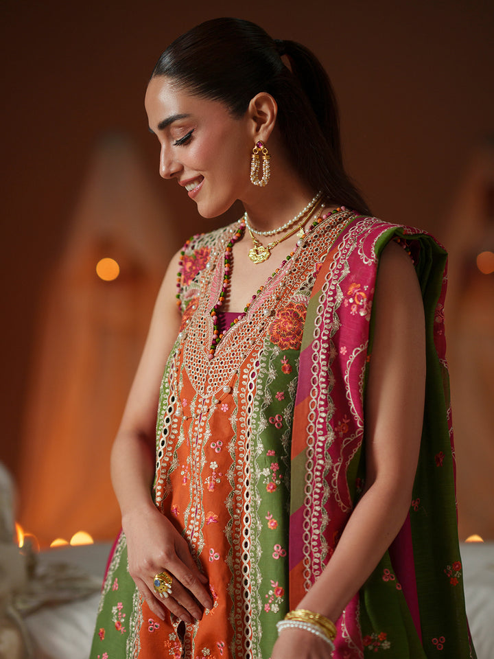 D-114-B | 3 PC Luxury Lawn