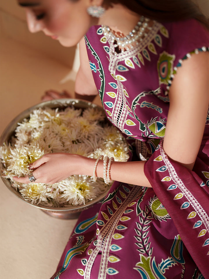 D-118-A | 3 PC Luxury Lawn