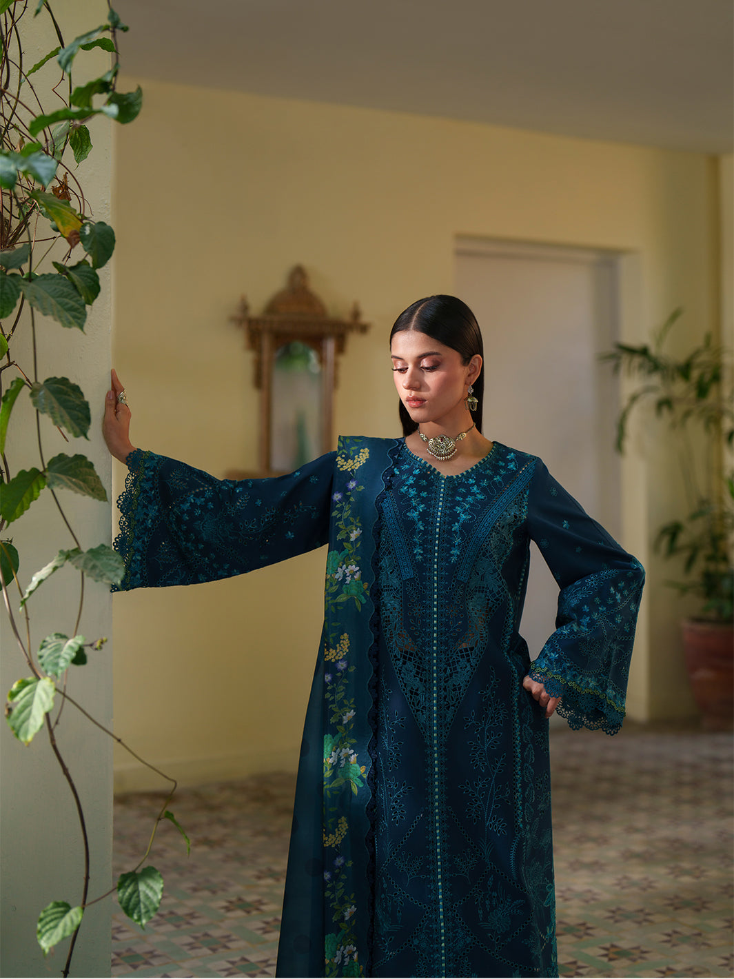 173-A | 3 PC Lawn Stitched