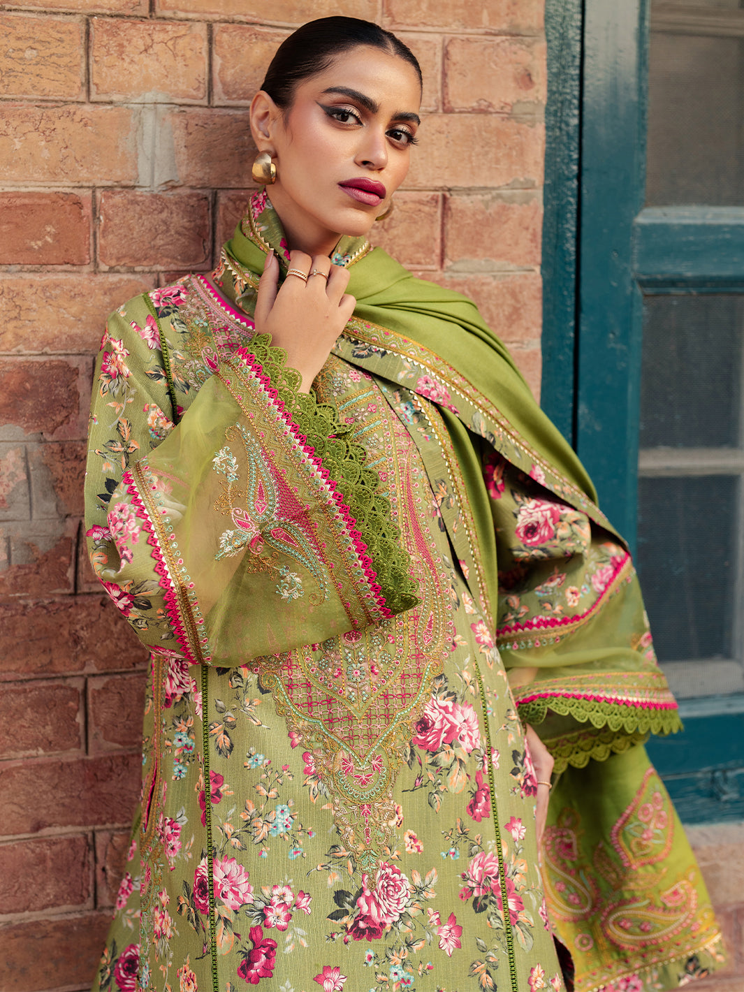 56 - B | 3 PC  Khaddar Unstitched