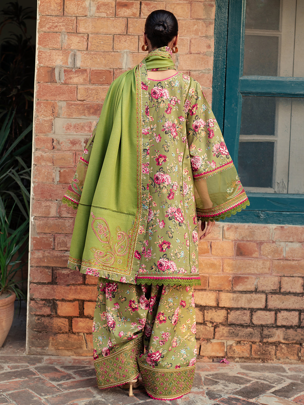 56 - B | 3 PC  Khaddar Unstitched