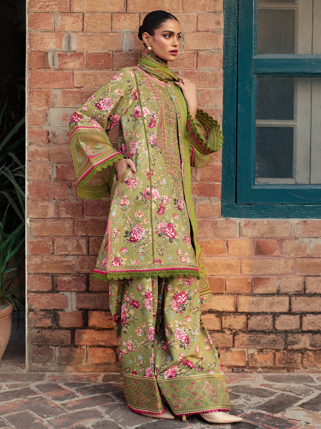 56 - B | 3 PC  Khaddar Unstitched