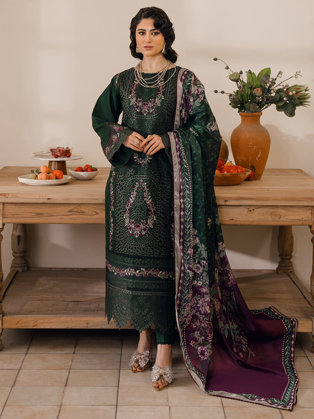 ORNA | 3 PC LUXURY LAWN – BIN ILYAS