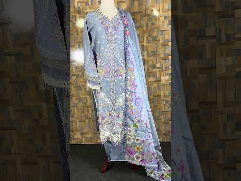 172-A | 3 PC Lawn Stitched
